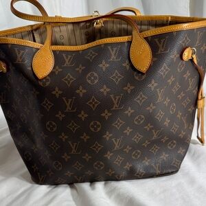 Louis Vuitton Classic Monogram Tote in Brown and Tan